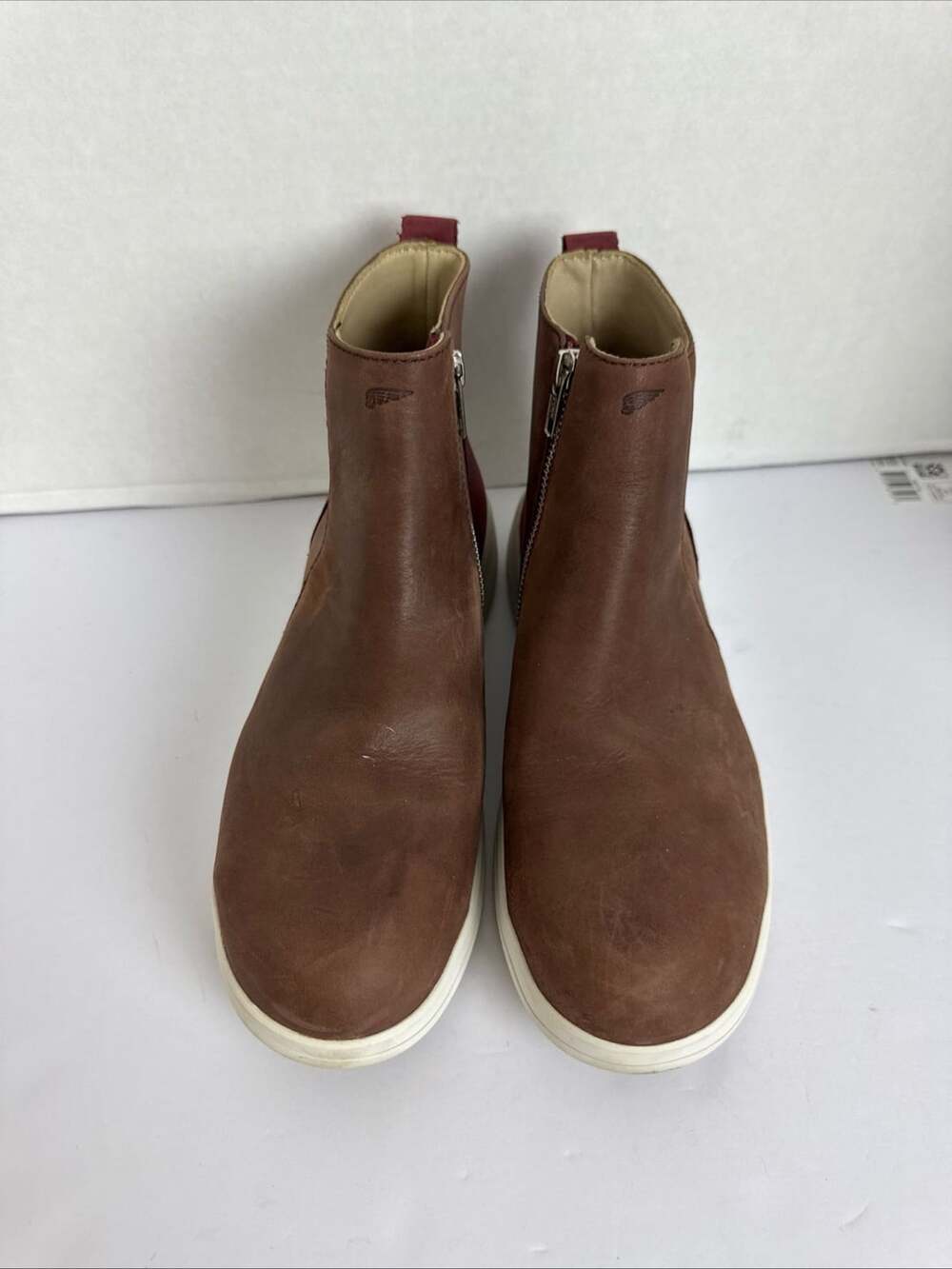 Red Wing Zero-G Lite ExtraLight Brown Leather Side Zip Chelsea Boots Women's